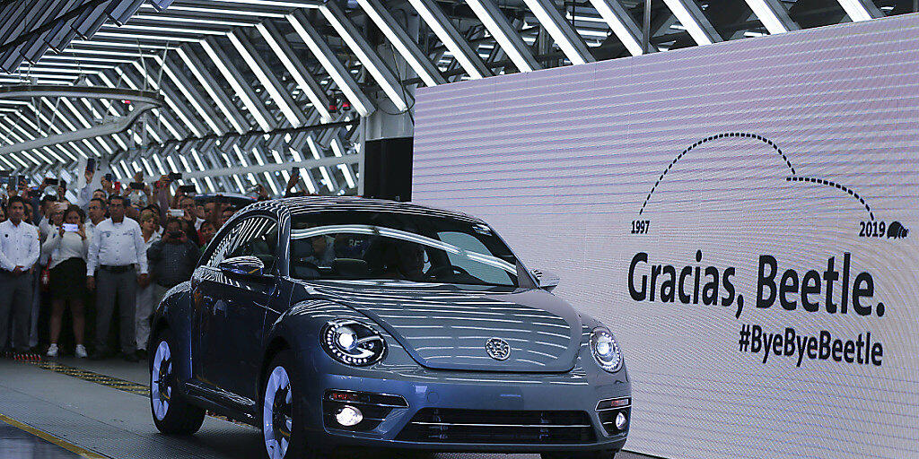 Der letzte VW Beetle, der vom Band lief.