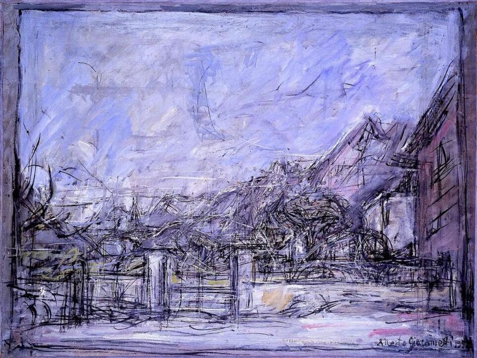 Das Gemälde "Landschaft bei Stampa" (1952) von Alberto Giacometti ist Teil der Ausstellung "Ferdinand Hodler - Alberto Giacometti. Eine Begegnung" im Kunst Museum Winterthur. Sie dauert vom 21. April bis 19. August 2018.