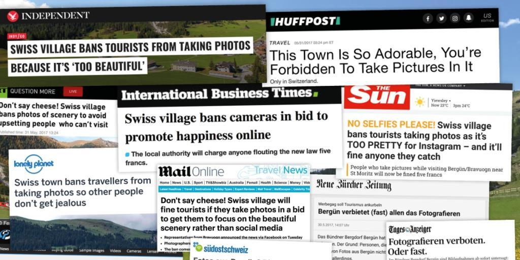 Das Medienecho auf das Bergüner Fotoverbot war riesig - die Reaktionen allerdings im besten Fall durchzogen. In der Schweiz braute sich ein Shitstorm zusammen.