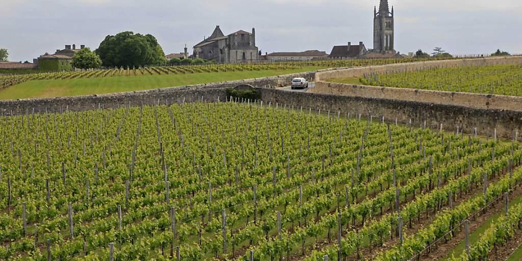 Weine aus Frankreich waren 2019 gefragt. Im Bild: die Bordeaux-Gemeinde St. Emilion. (Archivbild)