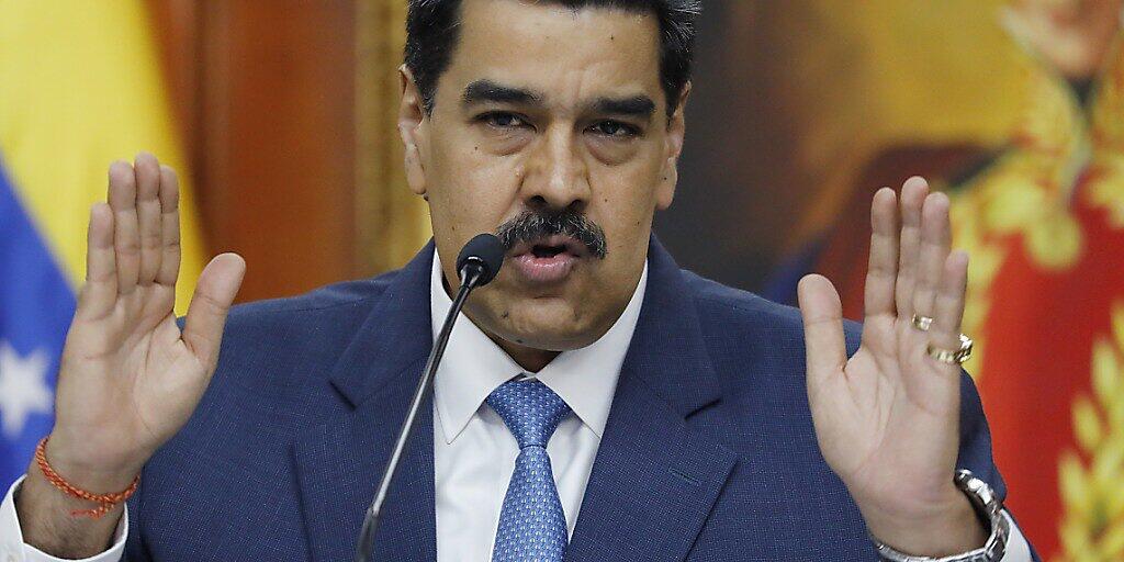 Venezuelas Machthaber Nicolás Maduro teilt erneut gegen die USA aus. (Archivbild)