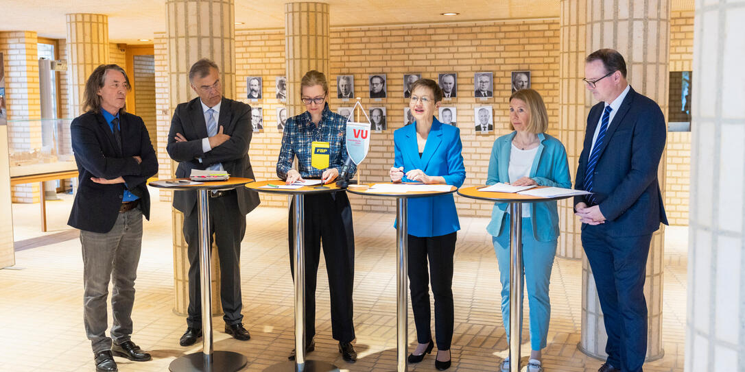 PK Koalitionsvertrag in Vaduz PK Koalitionsvertrag in Vaduz