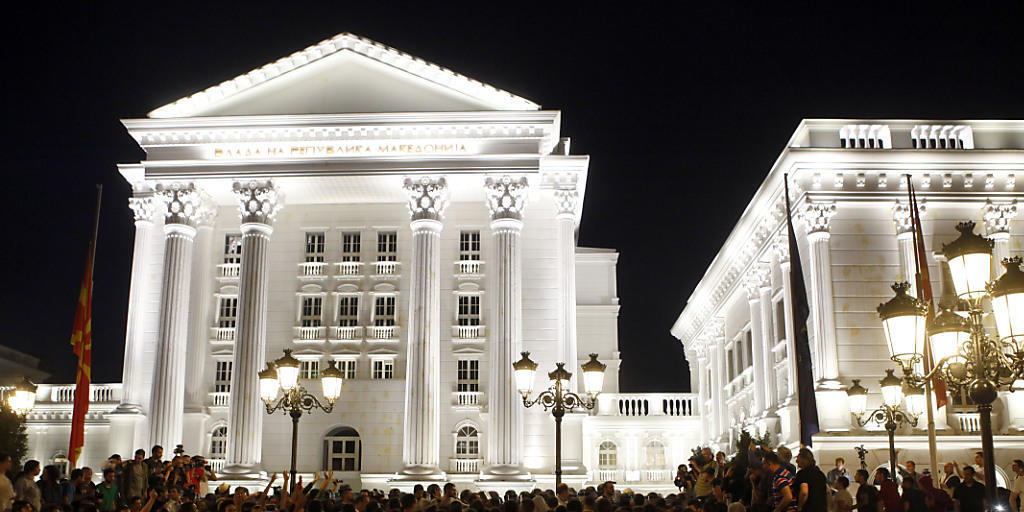 Hauptsache: etwas fürs Auge. Das Regierungsgebäude in der mazedonischen Hauptstadt Skopje. Hauptsache: etwas fürs Auge. Das Regierungsgebäude in der mazedonischen Hauptstadt Skopje.