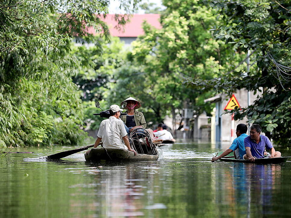 In Vietnam hat der Taifun "Bebinca" gewütet und in den vergangen Tagen diverse Regionen unter Wasser gesetzt. (Archivbild)