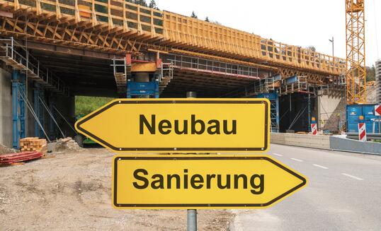 Bridge renovation or new bridge construction
