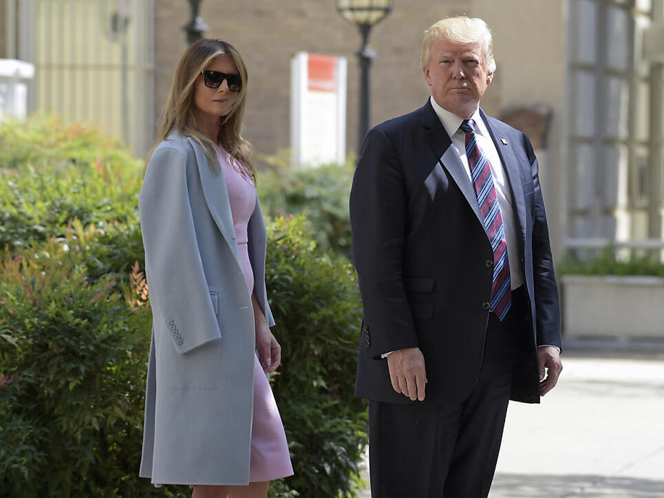 US-Präsident Donald Trump und seine Frau Melania spenden Geld für die Opfer, die vom Hurrikan "Harvey" heimgesucht wurden. (Archivbild)