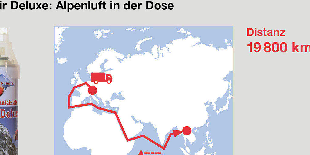 Die Alpen-Initiative vergibt den diesjährigen Schmähpreis "Teufelsstein" für den Transport von Alpenluft in der Dose.