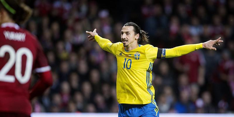 Mit Schweden an der EM 2016 dabei: der Captain und zweifache Torschütze Zlatan Ibrahimovic