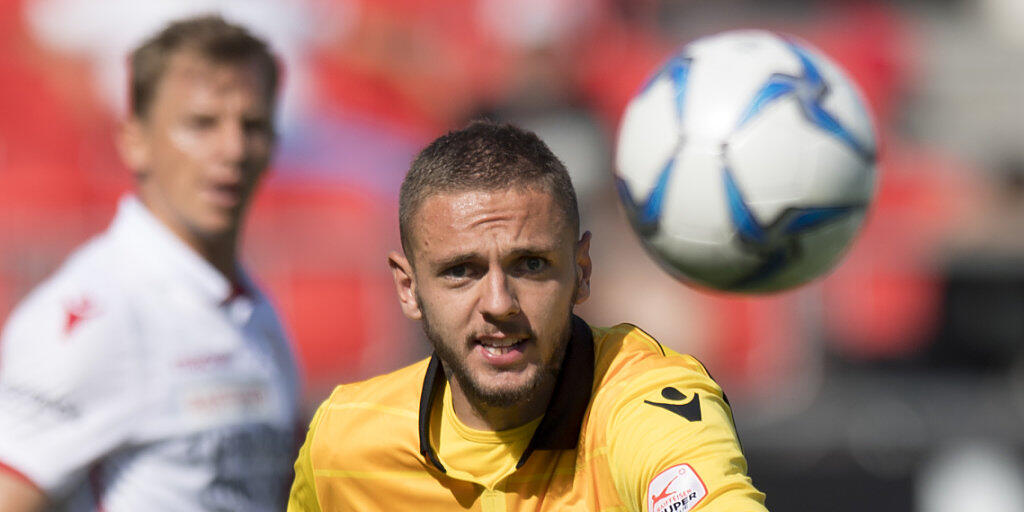 Gab gegen Lugano beim 0:1 nach weniger als vier Minuten eine denkbar schlechte Figur ab: Sions neuer Goalie Anthony Maisonnial