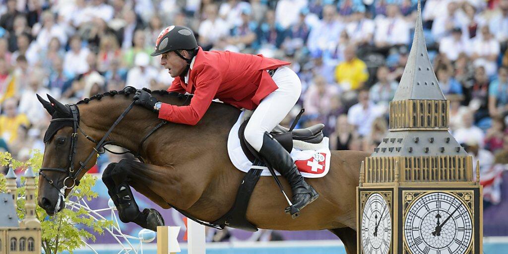 Paul Estermann mit seinem Pferd "Castlefield Eclipse" an den Olympischen Spielen in London.