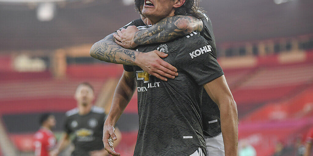 Edinson Cavani sorgte für den Sieg von Manchester United
