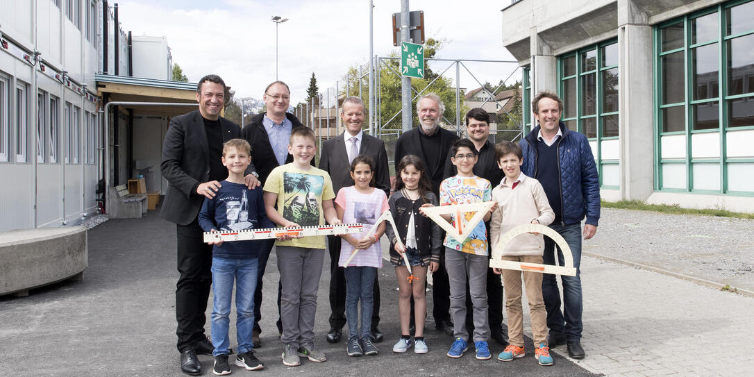 Spatenstich Sanierung Plus, Primarschule Ebenholz Vaduz