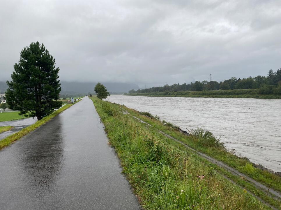 Hochwasser Rhein und Kanal (28.08.2023)