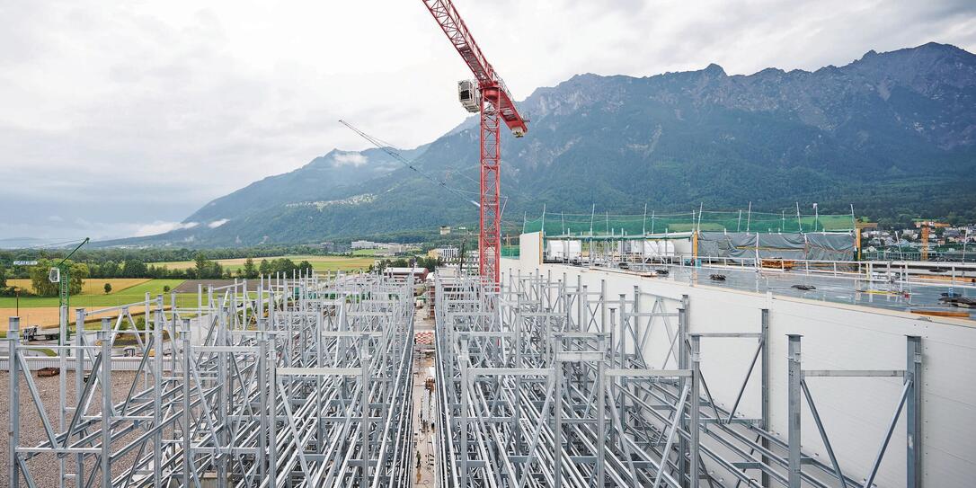 Bauarbeiten am Hilcona Standort Schaan
