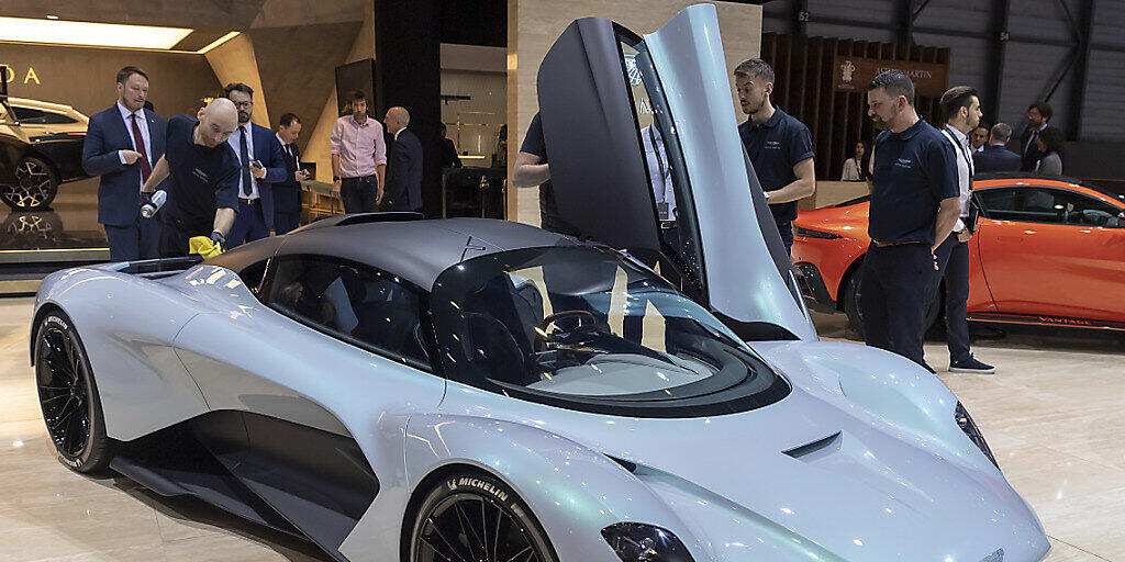 Der neue Aston Martin AM-RB003 am Genfer Autosalon im März 2019. (Archivbild)