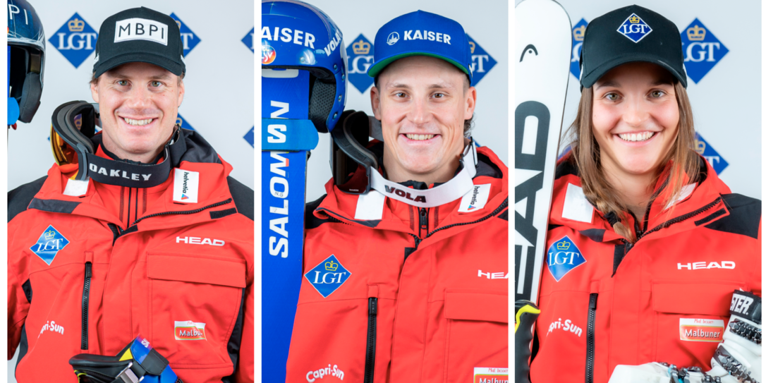 Marco Pfiffner, Nico Gauer und Charlotte Lingg