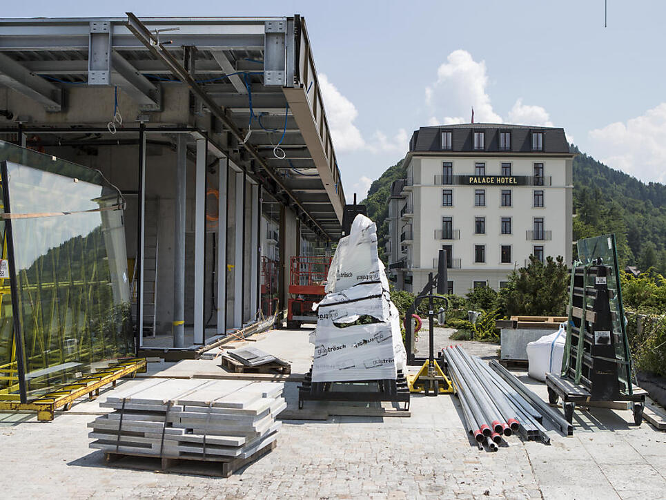Noch ist nicht ganz alles bereit für die Eröffnung auf dem Bürgenstock: Ein Hotel im Resort wird erst am 14. September eröffnet. (Archivbild)