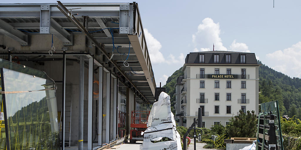 Noch ist nicht ganz alles bereit für die Eröffnung auf dem Bürgenstock: Ein Hotel im Resort wird erst am 14. September eröffnet. (Archivbild)