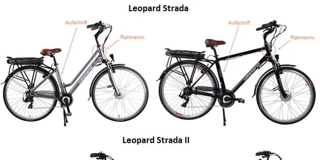 Bei E-Bike-Modellen "Leopard Strada" und "Leopard Strada II" können sich Schrauben am Velolenker lösen. Deshalb tauscht Coop Bau+Hobby die entsprechenden Lenkvorrichtungen beim Kunden zu Hause aus.