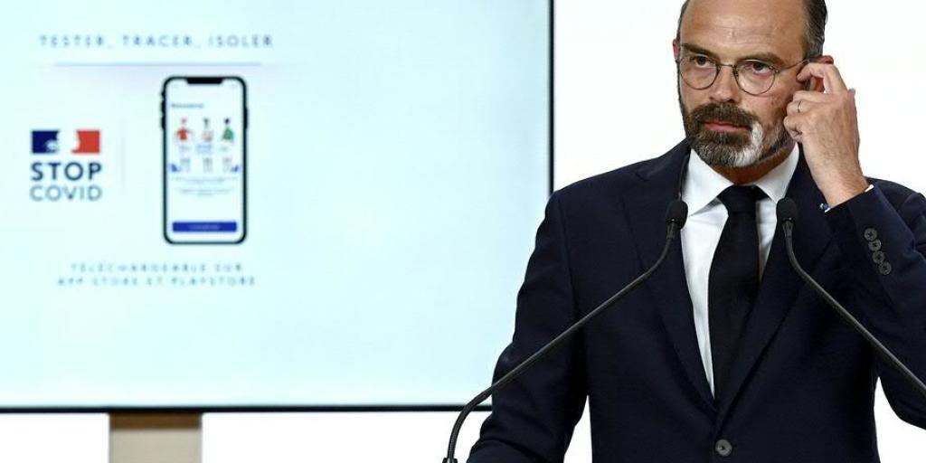Frankreichs Premierminister Edouard Philippe bei der Vorstellung der Coronavirus-Warn-App "StopCovid" Ende Mai. Seit dem Start der App am Dienstag haben bereits eine Million Franzosen die Anwendung aktiviert. Frankreichs Premierminister Edouard Philippe bei der Vorstellung der Coronavirus-Warn-App "StopCovid" Ende Mai. Seit dem Start der App am Dienstag haben bereits eine Million Franzosen die Anwendung aktiviert.