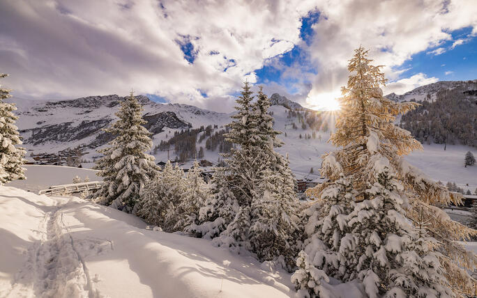 Der erste Schnee in Malbun und Steg