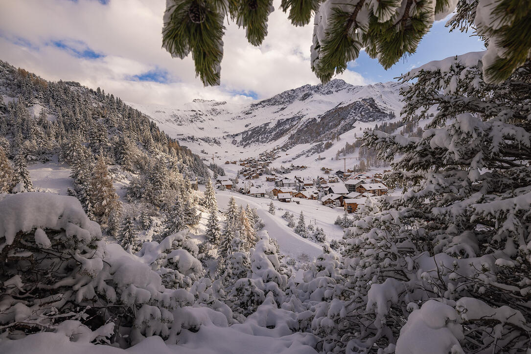 Der erste Schnee in Malbun und Steg