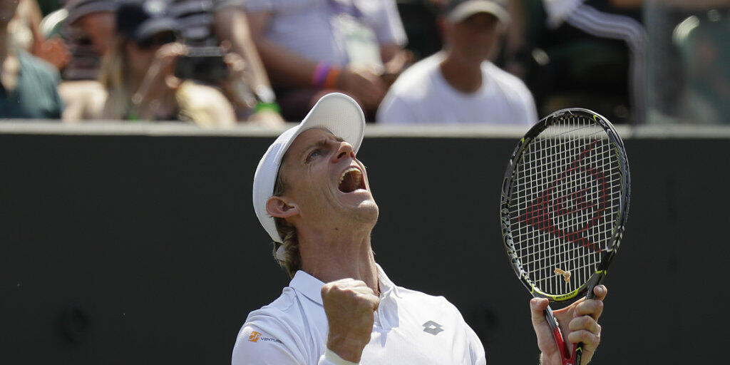 Erstmals in einem Wimbledon-Viertelfinal: der Südafrikaner Kevin Anderson