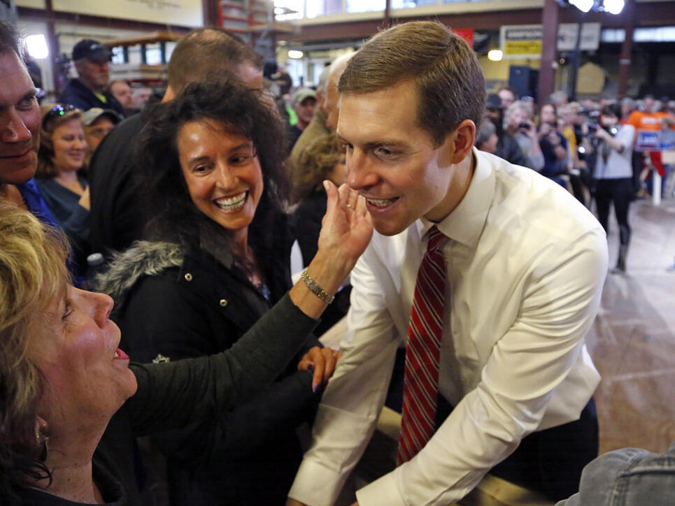 "Wir haben es geschafft": Der 33-jährige Demokrat Conor Lamb beansprucht den Sieg in der äusserst knapp verlaufenen Nachwahl in Pennsylvania für einen Sitz im US-Repräsentantenhaus für sich. (Archivbild)