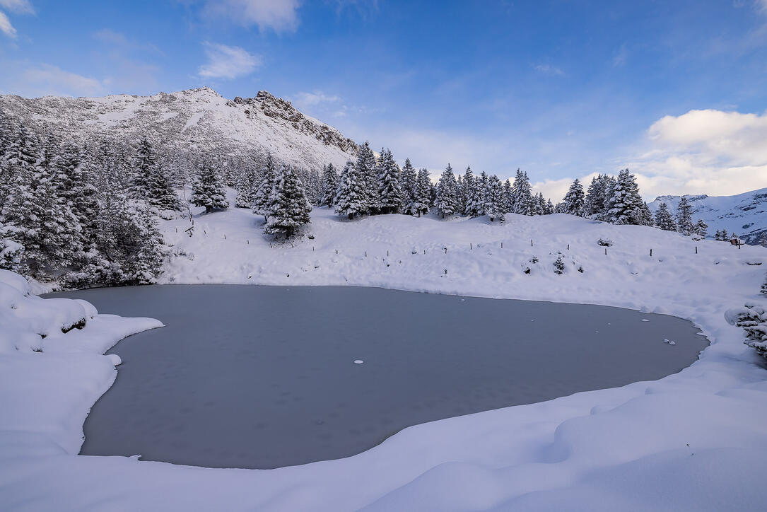 Der erste Schnee in Malbun und Steg