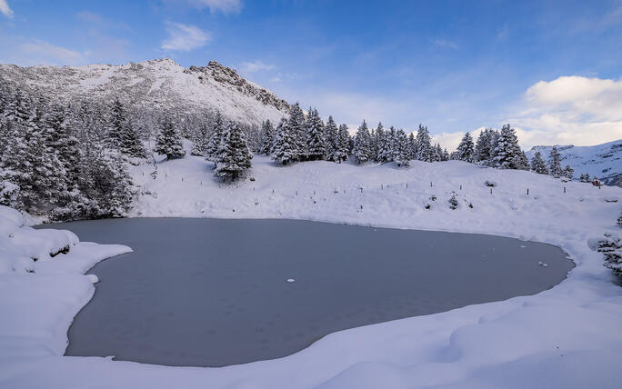 Der erste Schnee in Malbun und Steg