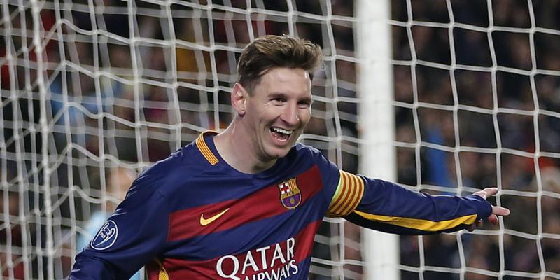 Freude pur bei Doppeltorschütze Lionel Messi nach der 6:1-Gala
