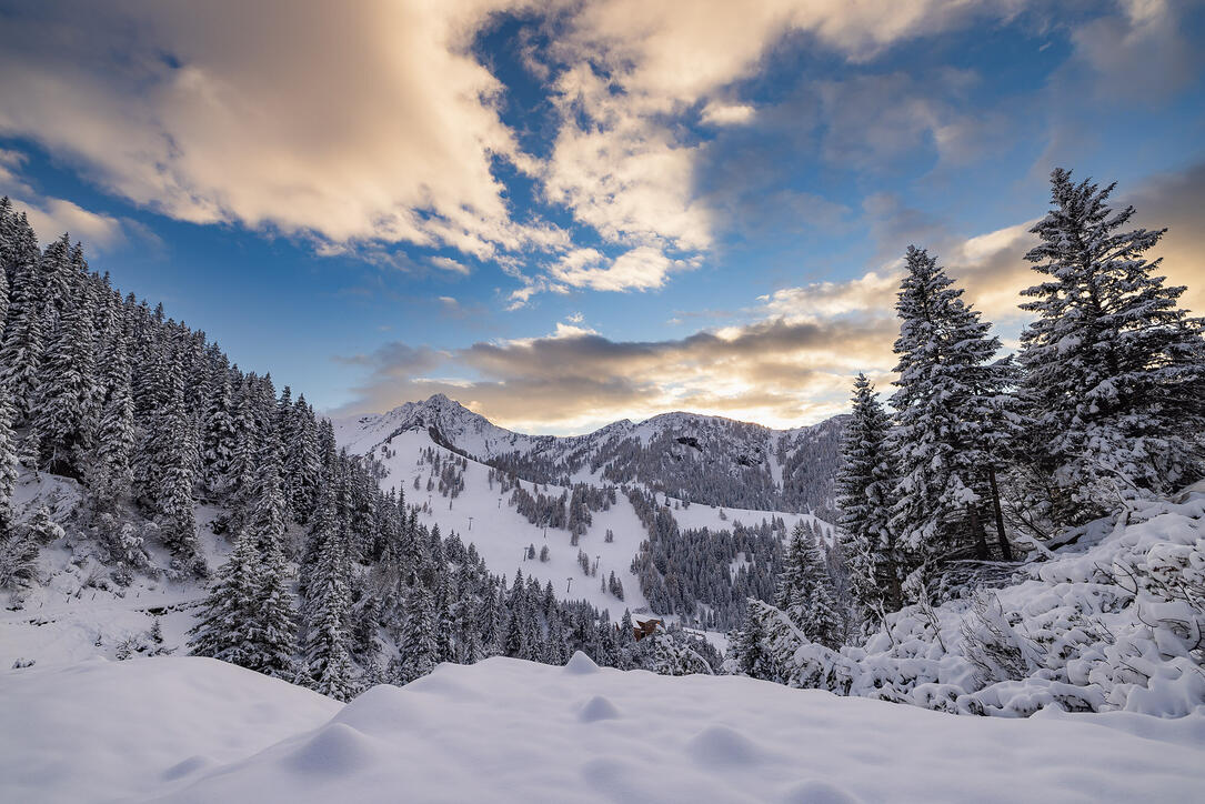 Der erste Schnee in Malbun und Steg