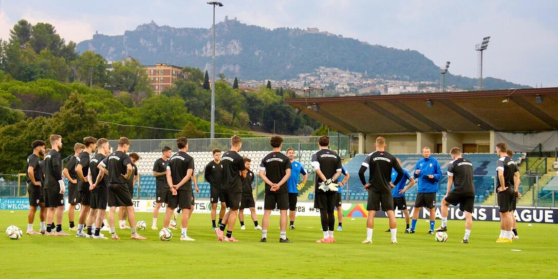 Abschlusstraining im San Marino Stadion