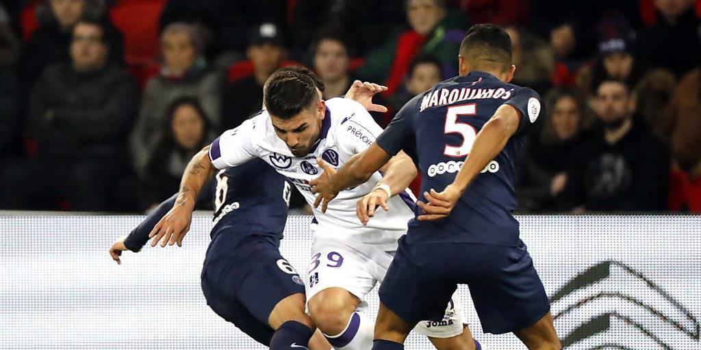 Bot Paris Saint-Germain die Stirn: Toulouse (mit Andy Delort, in weiss)