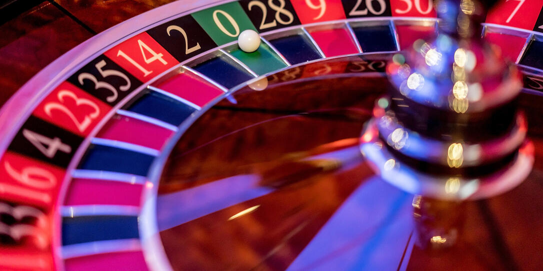 Close-up on a roulette at the casino
