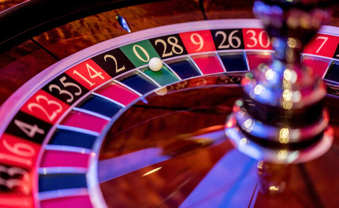 Close-up on a roulette at the casino