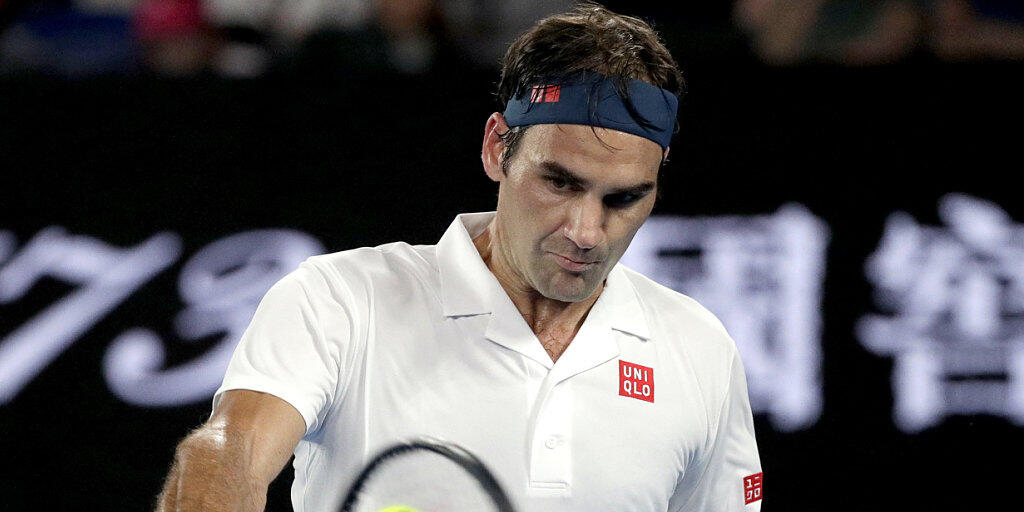 Fokussiert und überlegen: Roger Federer steht am Australian Open ohne Satzverlust im Achtelfinal