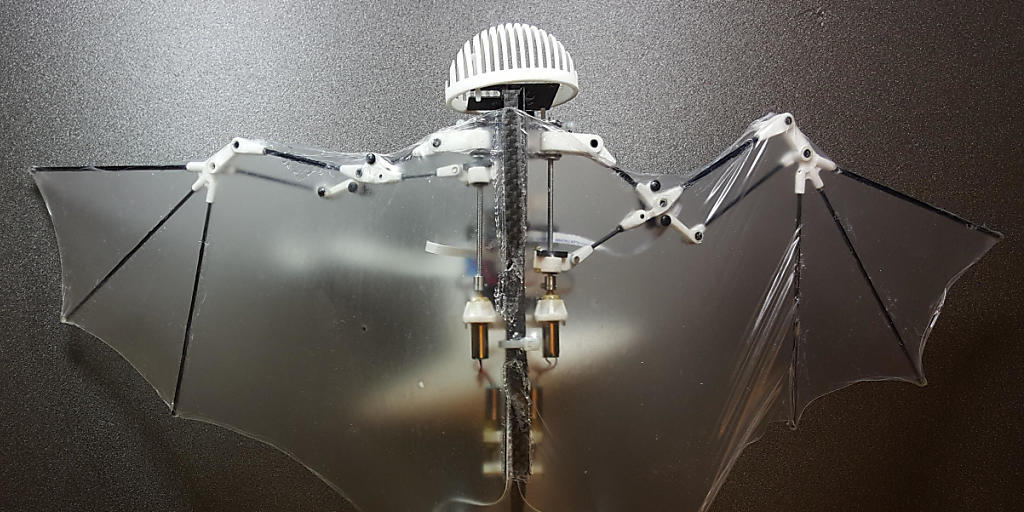 Der "Bat Bot" hat Flügel aus einer dünnen Silikonmembran und trägt Sensoren und einen Bordcomputer, der die Flugbewegungen in Echtzeit berechnet.