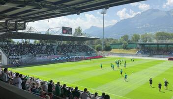St. Gallen bringt Stimmung in das Rheinpark Stadion.
