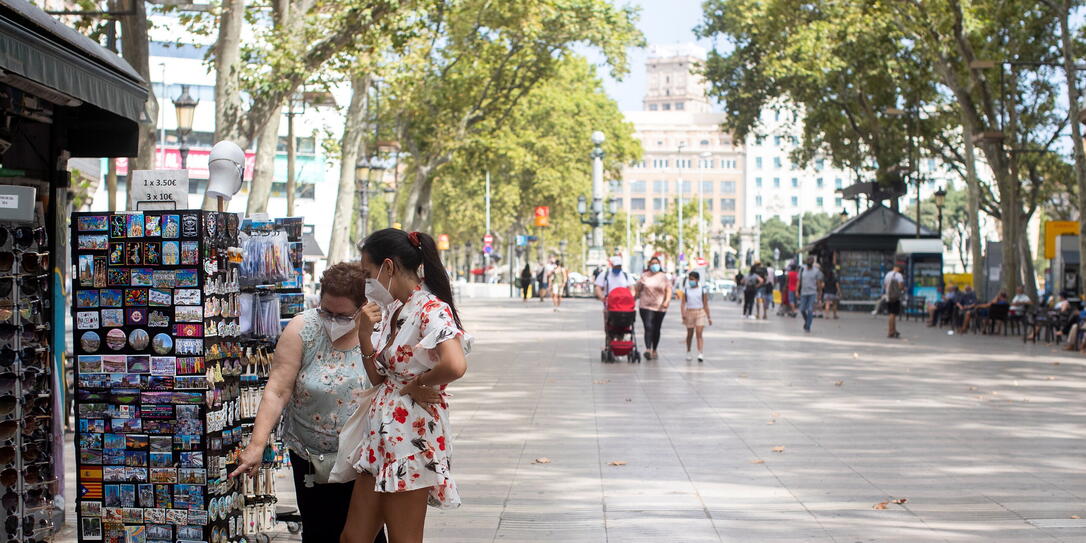 Tourism in Barcelona amid new coronavirus spikes Tourism in Barcelona amid new coronavirus spikes