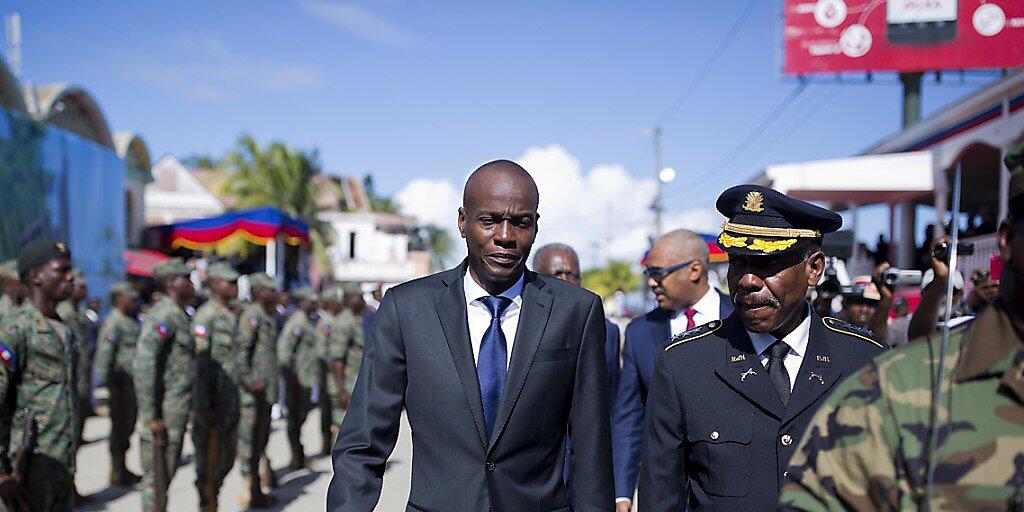 Haitis Präsident Jovenel Moise mobilisierte die Armee am Freitag offiziell und seither gibt es vielerorts Proteste gegen das Wiedererstarken des Militärs.