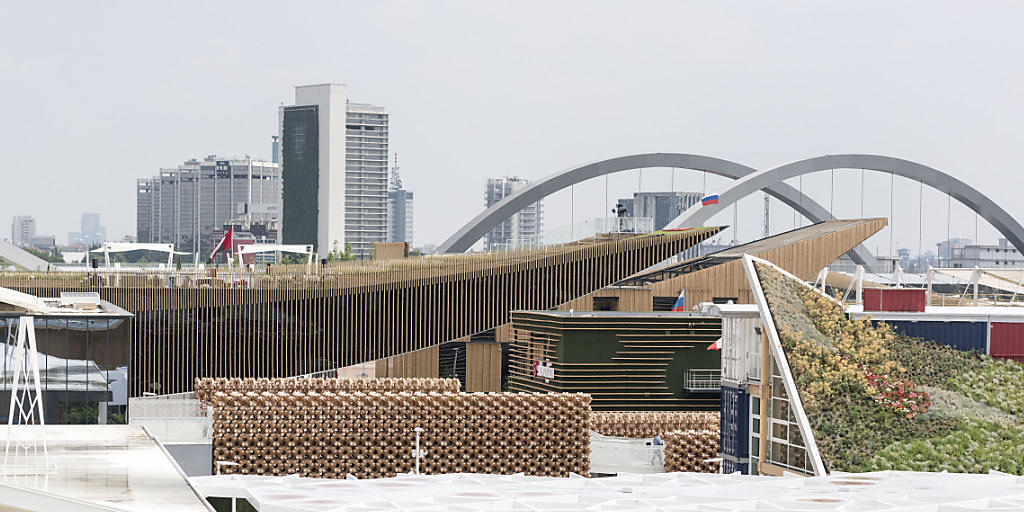 Blick über die verschiedenen Pavillons an der Expo Milano. Archivbild) Blick über die verschiedenen Pavillons an der Expo Milano. Archivbild)