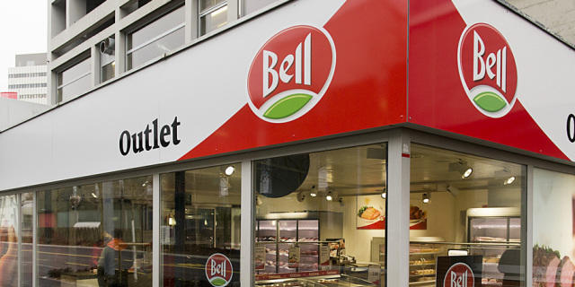 Outlet-Laden des Fleischverarbeiters Bell in Basel Outlet-Laden des Fleischverarbeiters Bell in Basel