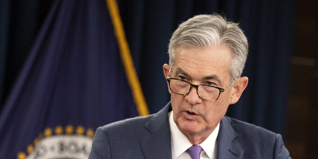 Wirtschaft und Politik in den USA hoffen auf vorauseilende Hilfe der Notenbank. Investoren erwarten das Fed-Chef Jerome Powell und seine Kollegen am Mittwochabend den Leitzins senken werden. (Archivbild)