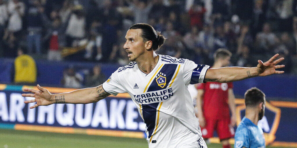 Nicht zu stoppen: Zlatan Ibrahimovic erzielte im Derby von Los Angeles drei Treffer