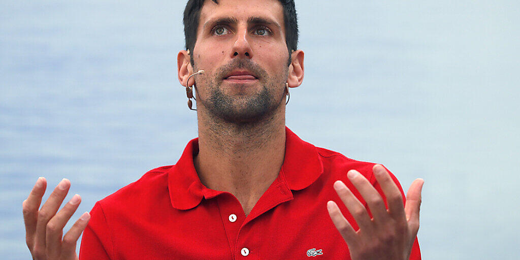 Novak Djokovic tut seine Meinung kund.