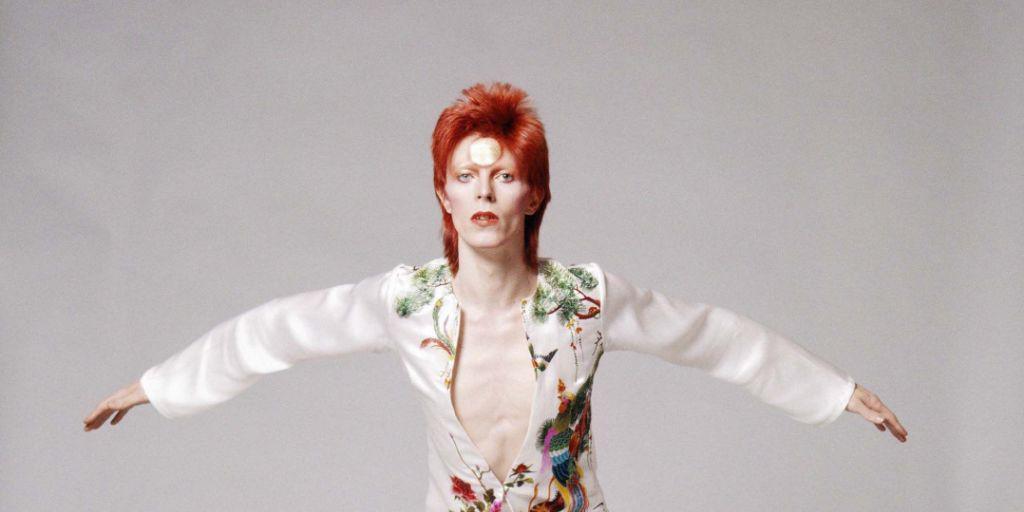 Eines der berühmten Fotos von David Bowie (1947-2016), die sein Lieblingsfotograf Masayoshi Sukita von ihm geschossen hat. Weitere Bowie-Porträts von Sukita sind noch bis zum 26. April in Lugano zu sehen. (Bildausschnitt Handout)