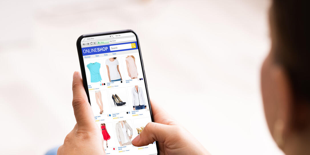 Hand Holding Online Ecommerce Store Open Hand Holding Online Ecommerce Store Open
