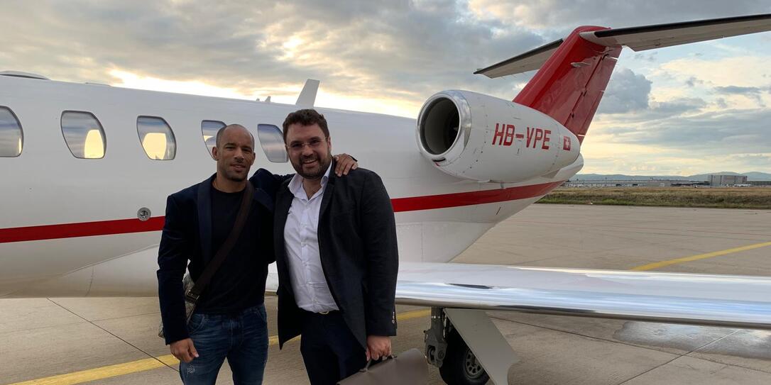 Mit Privatfl&uuml;gen und Luxusg&uuml;tern wurde James Ellington (l.) vermittelt, dass Florian Fritsch (r.) ein seri&ouml;ser Gesch&auml;ftsmann ist